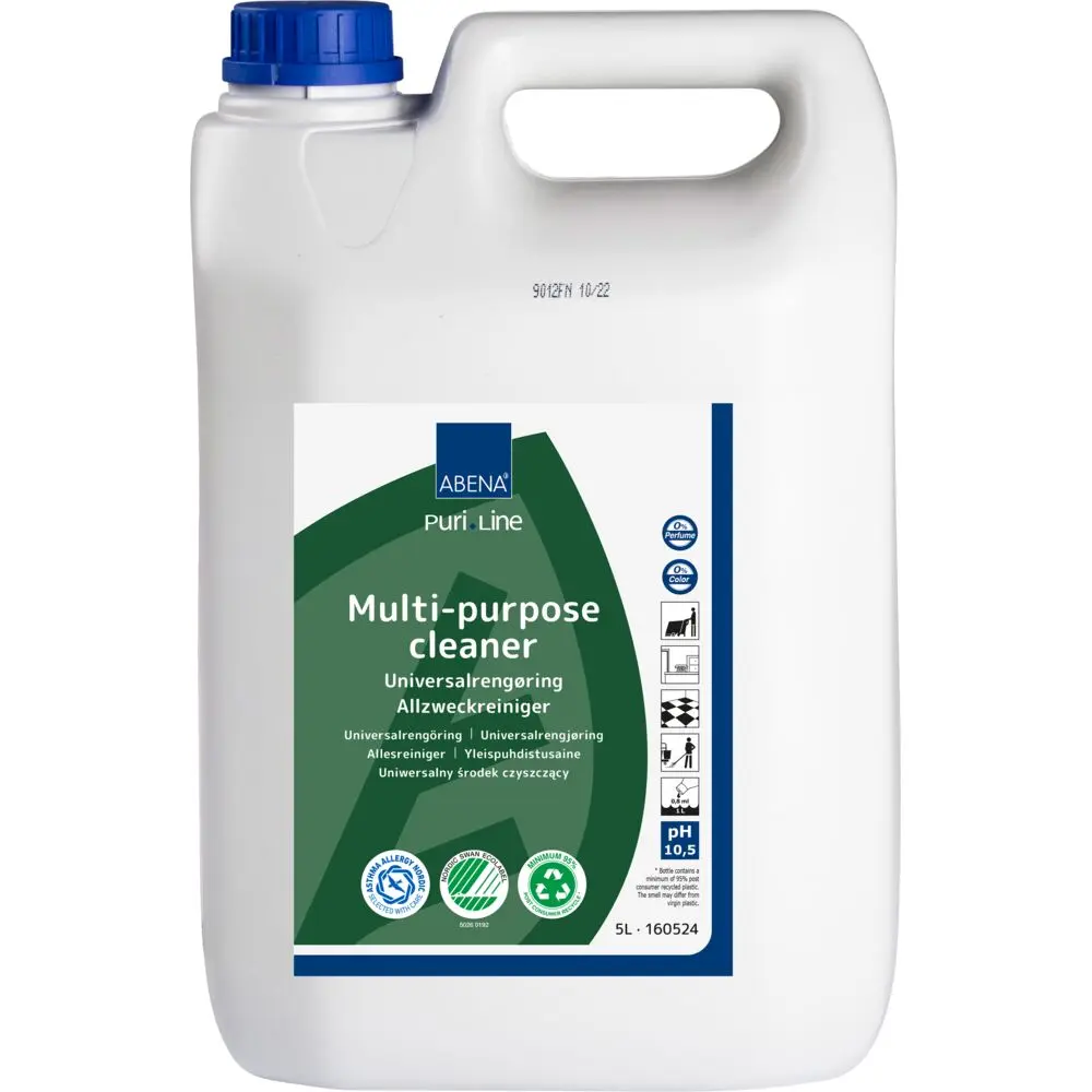 Universalrengøring, ABENA Puri-Line, 5 l, uden farve og parfume (2 stk)
