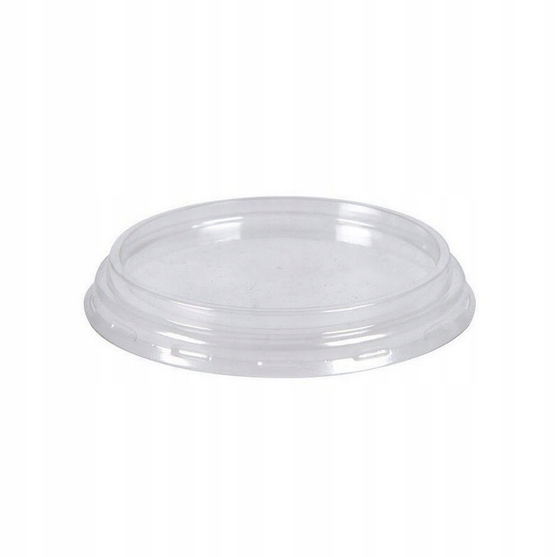 Låg, Ø7,5cm, klar, PET/RPET, rund, til bæger (1000 stk)