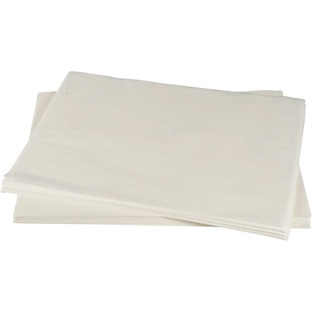 Burgerpapir, 30x40cm, bleget, papir/virgin, uden tryk (500 stk)