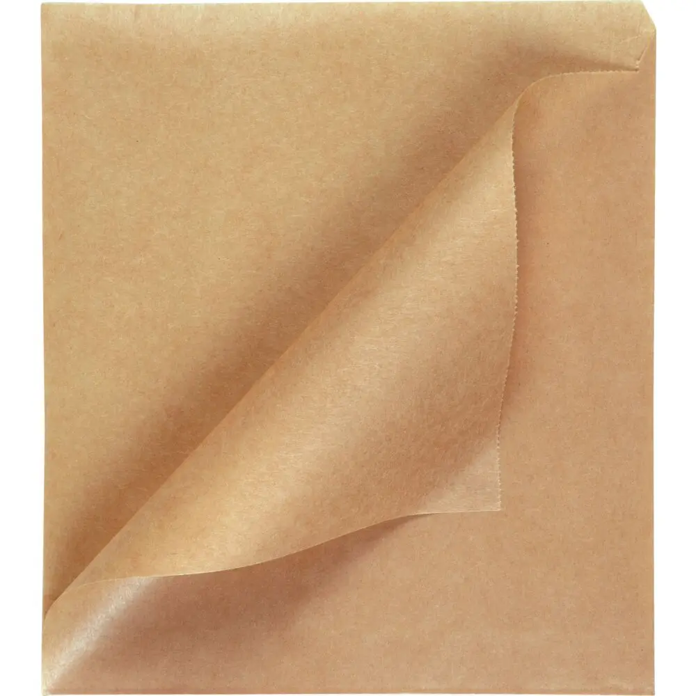 Burgerlomme, 16x15cm, brun, papir/PE, mellem (1000 stk)