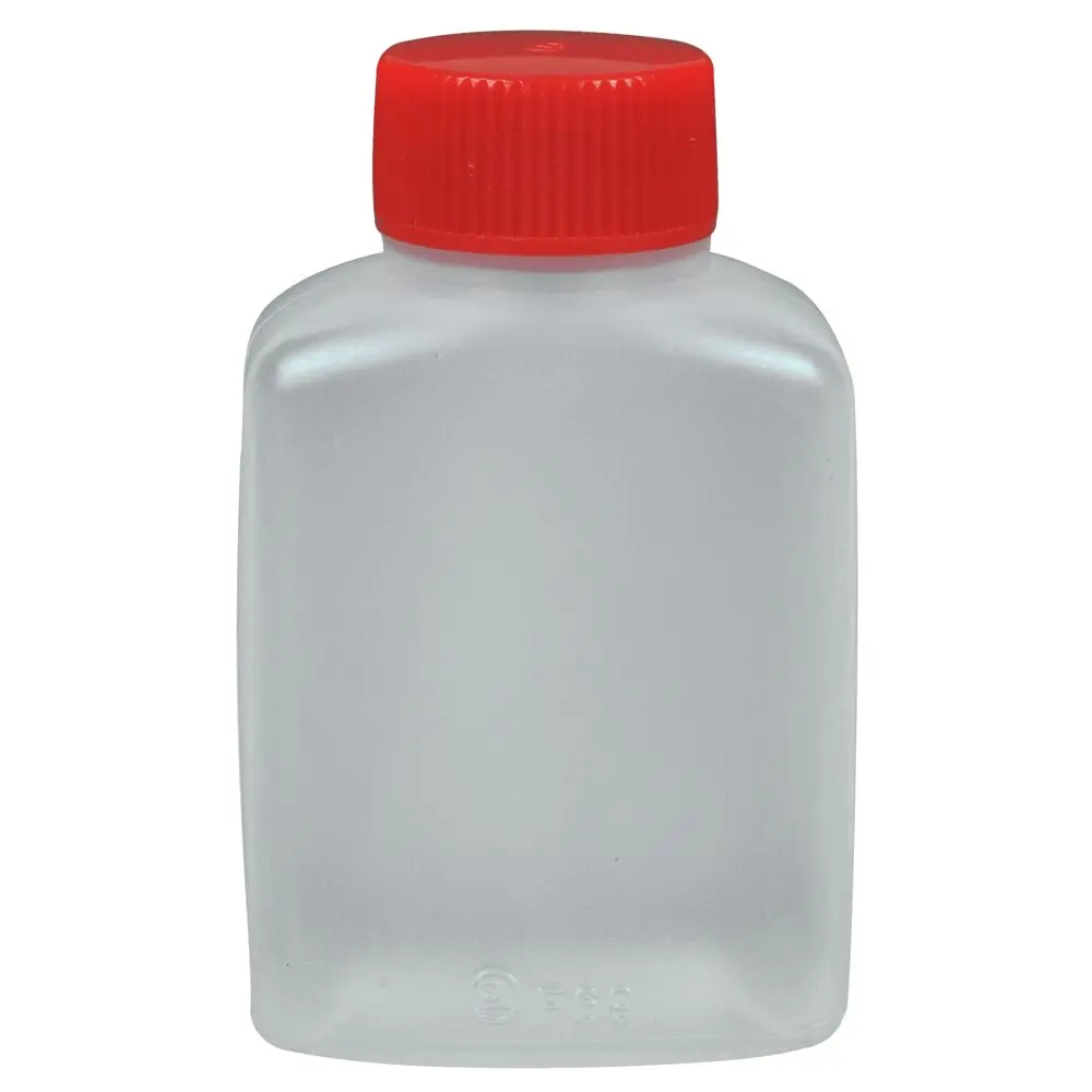 Sojabeholder, 30 ml, klar, PE, med rødt låg (3000 stk)