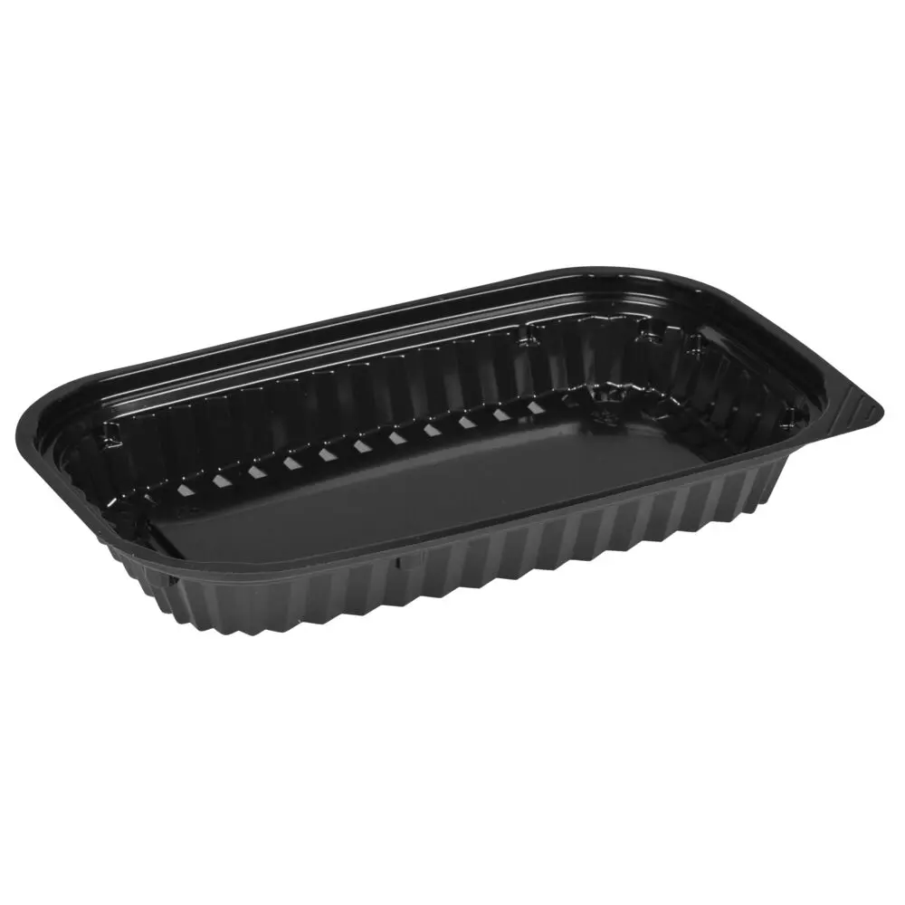 Sushibakke, 22,5x14x3,2cm, 400 ml, 400 ml, sort, PS, mellem (500 stk)