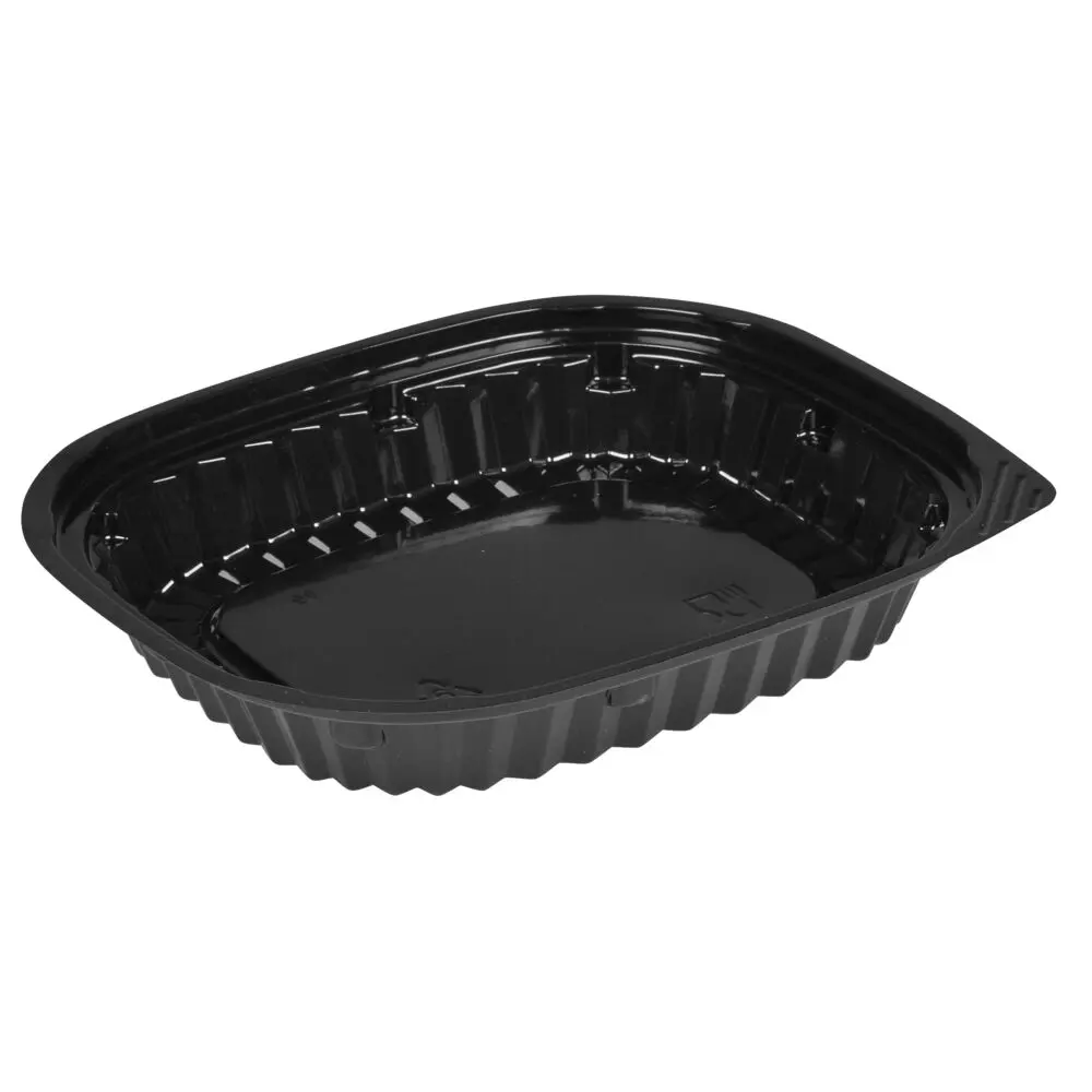 Sushibakke, 17,5x14,6x2,9cm, 300 ml, sort, PS, lille (500 stk)