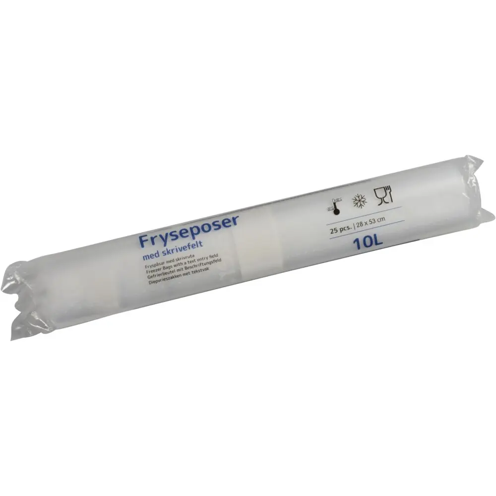 Frysepose, 10 l, klar, LDPE/LLDPE/virgin, 28x53cm (48 rl/krt)