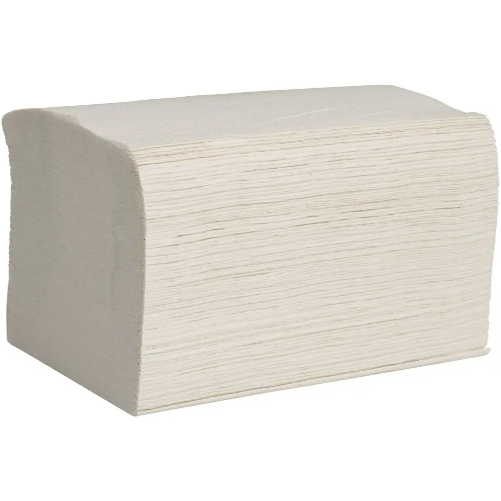 Dispenserserviet, 2-lags, interfold, 16,5x21,2cm, hvid, genanvendt papir (8000 stk)