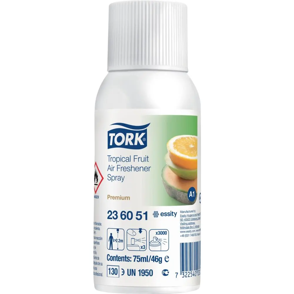 Duftspray, Tork A1 Premium, 75 ml, Tropisk frugt (12 stk)