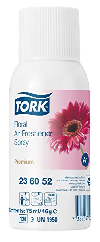 Duftspray, Tork A1 Premium, 75 ml, blomster (12 stk)