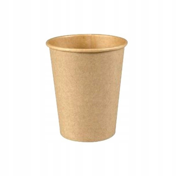 Kaffebæger, Ø8cm, 24 cl, brun, kraft/PE, 8 oz (1000 stk)
