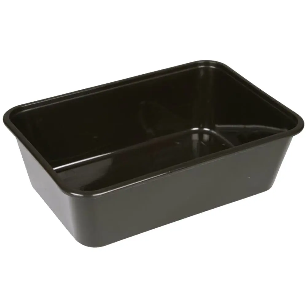 Plastbakke, 750 ml, sort, PP (500 stk)