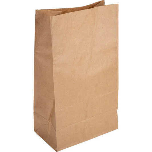 Klodsbundspose, 25x15x43cm, 15 l, brun, papir, uden hank, med sidefals (200 stk)