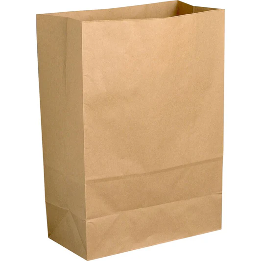Klodsbundspose, 20x10x30cm, 6 l, brun, papir, uden hank, med sidefals (500 stk)