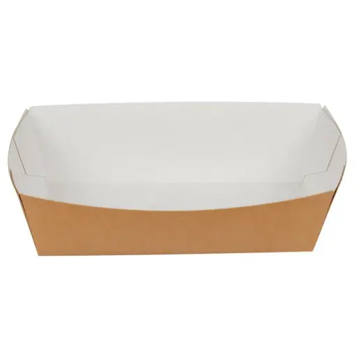 [13194110] Bakke, 15,2x8,2x4,3cm, brun, pap, konisk, nr. 1 (450 stk)