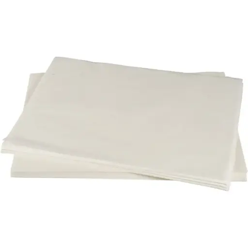 [1000005247] Burgerpapir, 30x40cm, bleget, papir/virgin, uden tryk (500 stk)