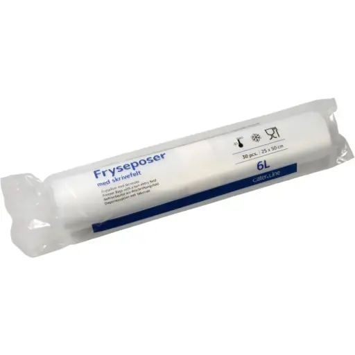[106501] Frysepose, 6 l, klar, LDPE/LLDPE/virgin, 25x50cm (48 rl/krt)