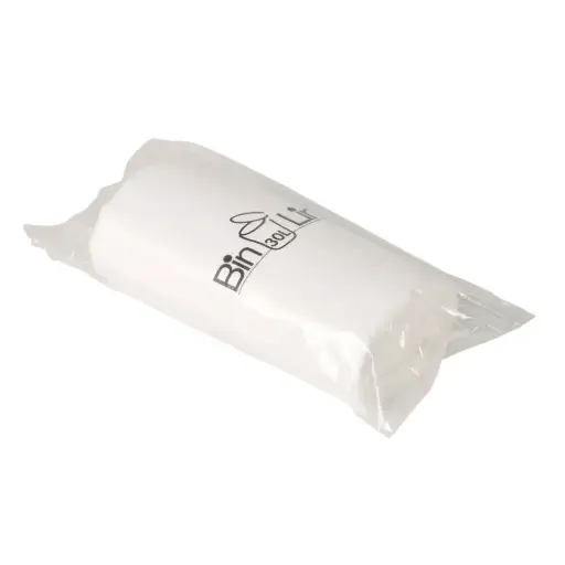 [132402] Spandepose med stjernebund, Bin-Line, 30 l, hvid, LLDPE/virgin, 47x84cm (10rl/krt)
