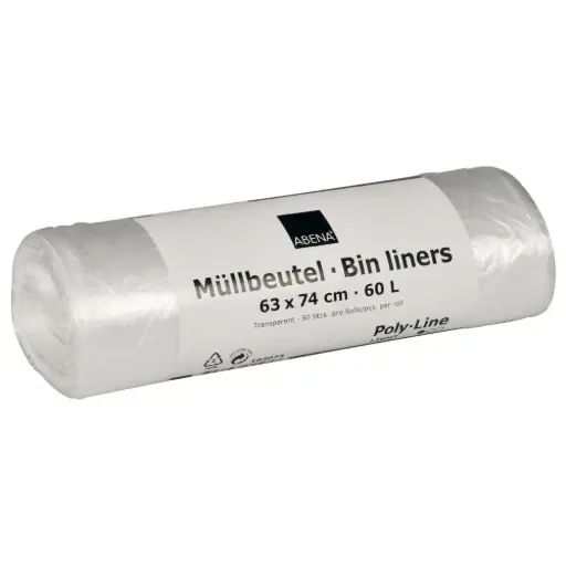 [102073] Spandepose, 60 l, klar, HDPE/virgin, 63x74cm (40 rl/krt)