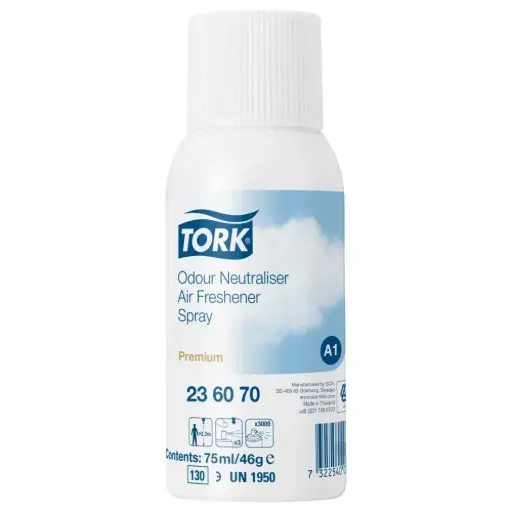 [240348] Duftspray, Tork A1 Premium, 75 ml, baseret på lemongræsolie, uden parfume (12 stk)