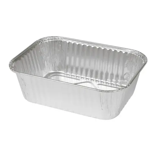 [131616] Alu-form, 14,8x10,8x4,6cm, 500 ml, aluminium, rektangulær (660 stk)