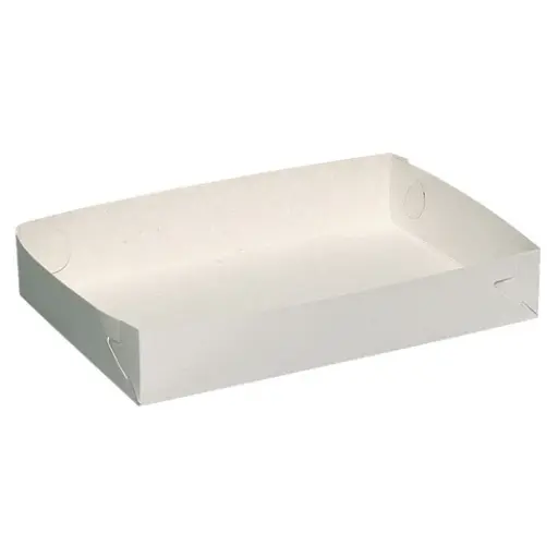 [1611202] Kageæske, 38x22,5x5cm, hvid, karton, nr. 5, falseæskekarton (200 stk)